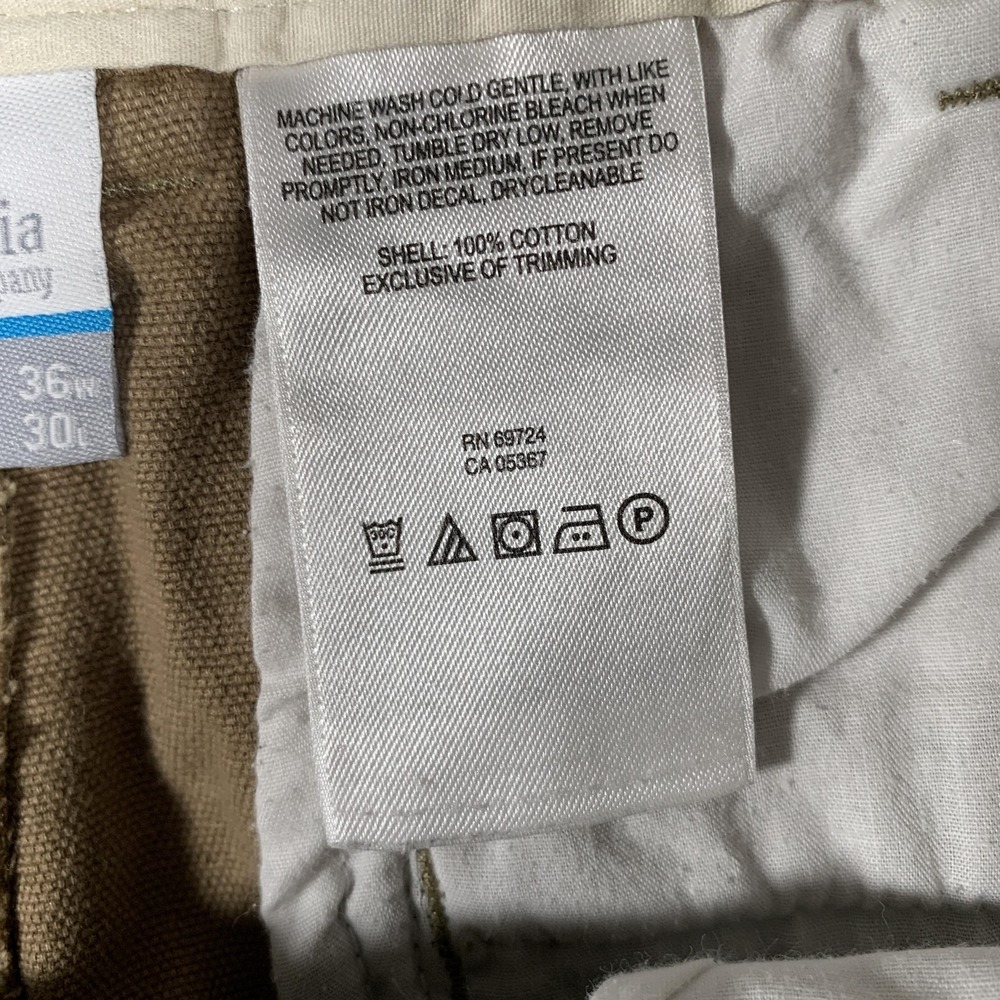 Columbia Pants Mens 36x30 Brown Cotton Canvas Utility Workwear Casual - Picture 8 of 16